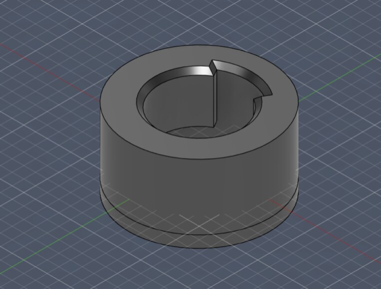 3D-printed keyhole receptacle